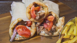 Souvlaki Style Pork Sandwich